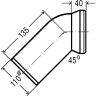 Соединительный патрубок VIEGA с манжетным уплотнением 101855